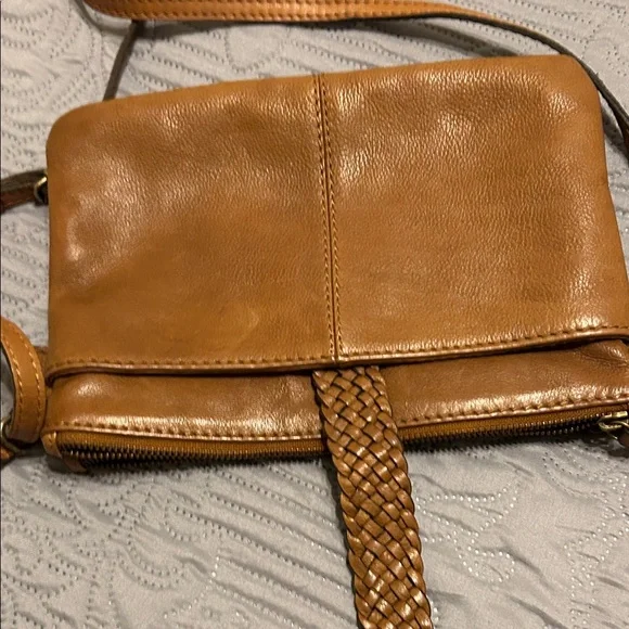 Chic Brown Leather Crossbody Bag - Picture 4 of 8